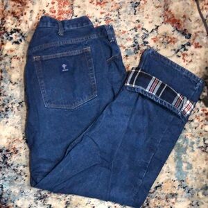 Men's‎ Flannel lined Blue Jeans
